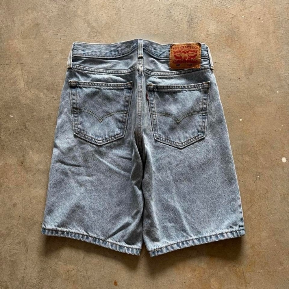 Levi's 405 Jorts Denim Jean Shorts Light Wash Relaxed Vintage Y2K